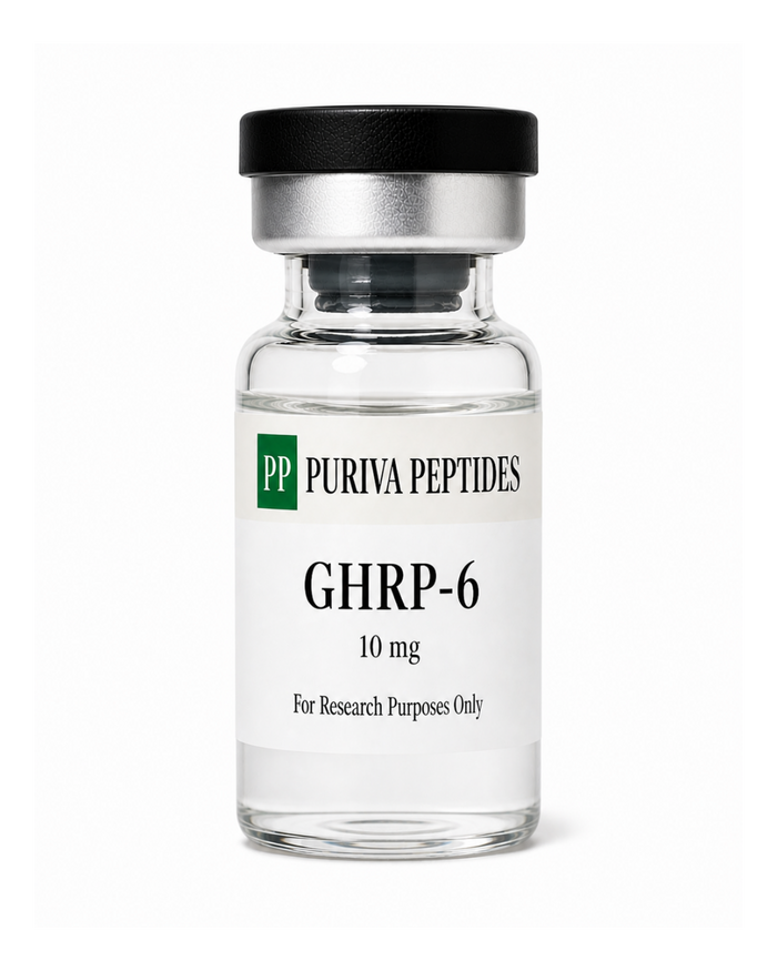GHRP-6 — research peptide vial from Puriva Peptides