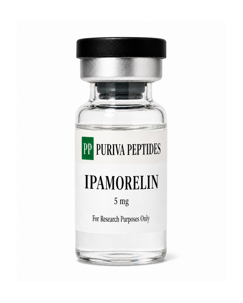 Ipamorelin — research peptide vial from Puriva Peptides