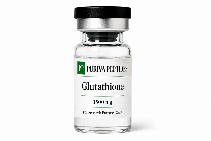 Glutathione 1500mg — research peptide vial from Puriva Peptides